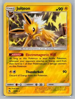 Jolteon 23/68 Rare Reverse Holo Regular Hidden Fates Pokemon TCG NM - Image 1
