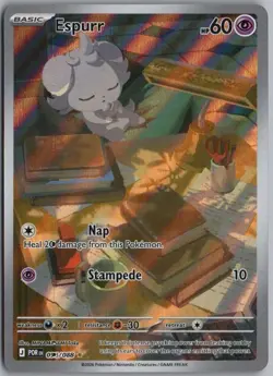 ESPURR 095/088 HOLO ILLUSTRATION RARE PERFECT ORDER POKEMON - Image 1