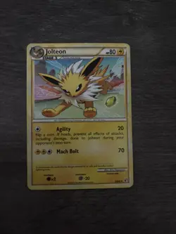 Jolteon 28/90 Uncommon HGSS Undaunted Pokemon - Image 1