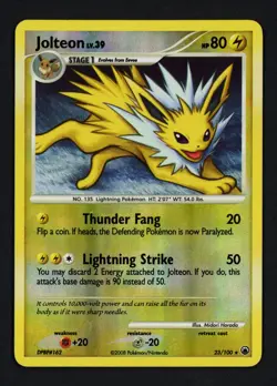 Jolteon 23/100 Reverse Holofoil Majestic Dawn Rare Pokemon TCG - Image 1