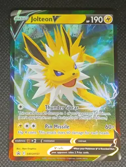 Jolteon V SWSH151 Holo Promo Sword & Shield Promo Pokemon NM - Image 1