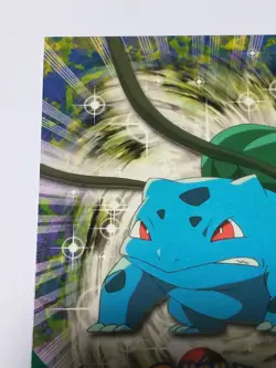 BULBASAUR - #01- Pokemon Blue Label - Topps 1999 TV Animation N M - Image 3