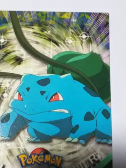 BULBASAUR - #01- Pokemon Blue Label - Topps 1999 TV Animation N M - Image 4