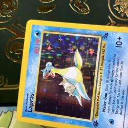 Pokemon TCG Lapras 10/62 Fossil 1st Edition Holo Rare LP + NM - - Image 3