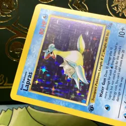 Pokemon TCG Lapras 10/62 Fossil 1st Edition Holo Rare LP + NM - - Image 4