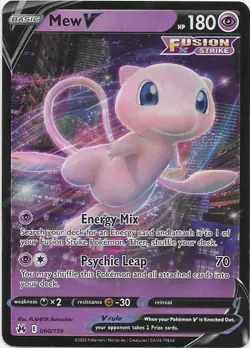 Mew V 060/159 Holo V Rare Crown Zenith Pokemon Near Mint - Image 1