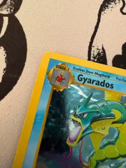 Pokemon Gyarados 6/102 Base Set Shadowless Holo Rare WOTC Vintage 1999 LP - Image 5