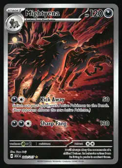 MIGHTYENA 243/217 ILLUSTRATION RARE ASCENDED HEROES POKEMON HOLO NEAR MINT - Image 1