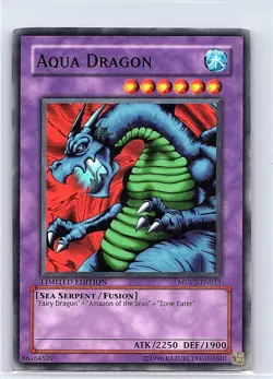 AQUA DRAGON MDP2-EN013 COMMON MCDONALD'S PROMO SERIES 2 YU-GI-OH LIMITED MP - Image 1