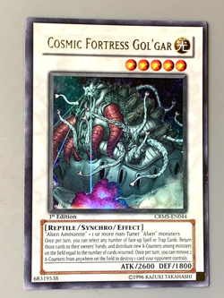 yugioh Cosmic Fortress Gol'Gar CRMS-EN044 Ultra Rare 1st Edition near mint - Image 3