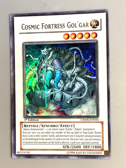 yugioh Cosmic Fortress Gol'Gar CRMS-EN044 Ultra Rare 1st Edition near mint - Image 4