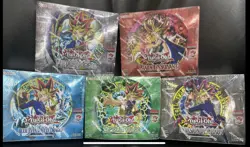 Yugioh 25th Anniversary Booster Box Set of 5 - Legend Blue Eyes White Dragon Lot - Image 1