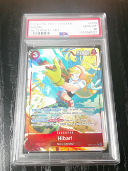 Bandai One Piece CCG Hibari EB03-008 Alternate Art Holo EN PSA 10 - Image 1