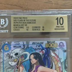 One Piece TCG 500 Years In The Future OP07051 Boa Hancock Manga Art BGS 10 - Image 2