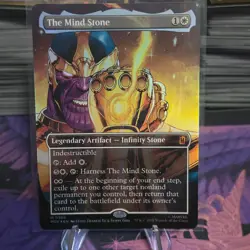 MTG The Mind Stone #386 Borderless Mana Foil Marvel MSH Thanos NM Chase Card - Image 3