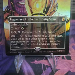 MTG The Mind Stone #386 Borderless Mana Foil Marvel MSH Thanos NM Chase Card - Image 4