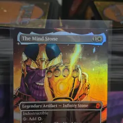 MTG The Mind Stone #386 Borderless Mana Foil Marvel MSH Thanos NM Chase Card - Image 5