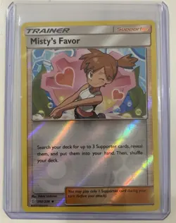 Misty's Favor #202/236 Reverse Holofoil Pokemon Card - Unified Minds NM/M - Image 1