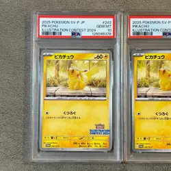 PSA 10 Pikachu 242/SV-P Pokemon Illustration Contest 2024 Promo Card Japanese - Image 2