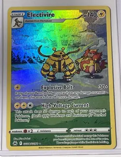 Pokemon TCG Electivire GG08/GG70 Ultra Rare Full Art Holo Card NM 2023 - Image 1