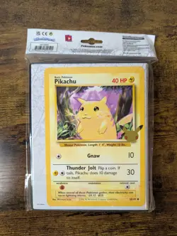 Pokemon Celebrations 25th Anniversary Jumbo Card Binder - Pikachu Promo - Image 2