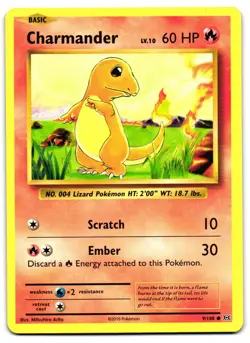 Charmander 9/108 - Evolutions Common Pokemon TCG - LP Card - Image 1