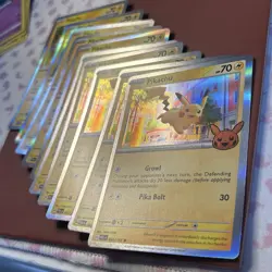 Pikachu 062/193 10 Card Lot Trick or Trade Booster Bundle 2023 Holo NM-LP - Image 3
