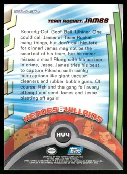 Pokemon Cards Team Rocket: James #121 Topps Trading Cards Series 2 LP *2 - Image 2