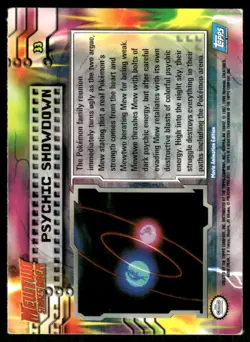 Pokemon Cards Psychic Showdown #33 Topps The First Movie Trading Cards MP - Image 2