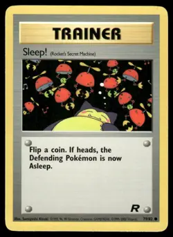 Pokemon Cards Sleep! 79/82 Team Rocket Common LP *2 - Image 1