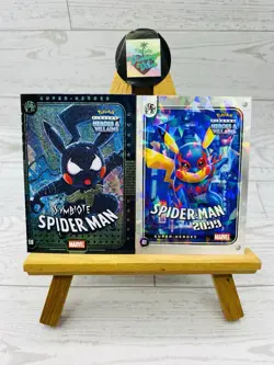 Pikachu as Cosplay Spider-Man Lot Heroes & Villains Box Hit Fan Art Trading Card - Image 1