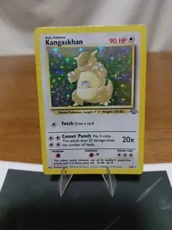 Pokemon TCG Kangaskhan Holo Rare Card Jungle Unlimited Edition 05/64 HP/DMG - Image 2