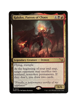Rakdos, Patron of Chaos Murders at Karlov Manor Regular Mythic #224 MTG NM - Image 1