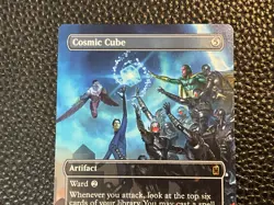 MTG Cosmic Cube Borderless #337 Marvel Super Heroes Mythic NM Never Plated - Image 3