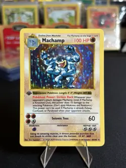 Machamp 8/102 Base Set Shadowless Holo Vintage Pokemon LP + Condition! Rare - Image 1