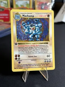 Machamp 8/102 Base Set Shadowless Holo Vintage Pokemon LP + Condition! Rare - Image 2