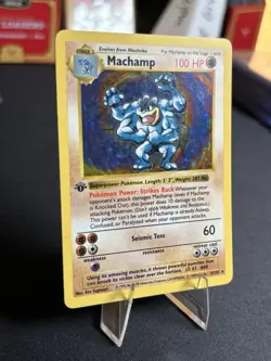 Machamp 8/102 Base Set Shadowless Holo Vintage Pokemon LP + Condition! Rare - Image 3