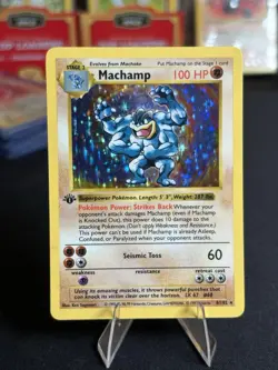 Machamp 8/102 Base Set Shadowless Holo Vintage Pokemon LP + Condition! Rare - Image 5