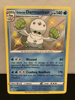 Galarian Darmanitan SV024/SV122 Pokemon Shining Fates Shiny Holo Rare - Image 1
