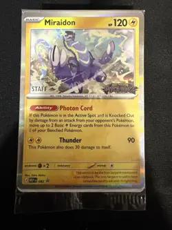 Pokemon Pitch Black Sealed Staff Promo Set Of 4 - Image 1