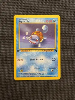 💥 SQUIRTLE 1st Edition #68/82 | TEAM ROCKET SET | Pokemon 2000 Vintage Non Holo - Image 1