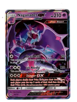 Pokemon TCG Naganadel GX 56/131 Forbidden Light NM - Image 1