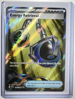 Pokemon TCG Energy Retrieval 108/086 Chaos Rising Ultra Rare Holo Full Art NM - Image 1