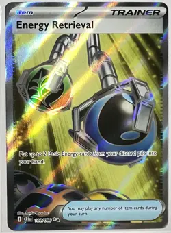 Pokemon TCG Energy Retrieval 108/086 Chaos Rising Ultra Rare Holo Full Art NM - Image 2