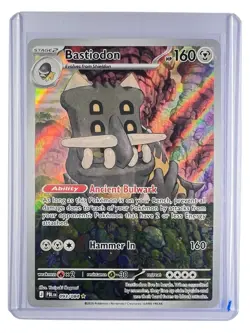 Pokemon TCG Bastiodon 093/084 Pitch Black Illustration Rare Holo Full Art NM - Image 1
