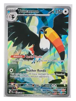 Pokemon TCG Toucannon 094/084 Pitch Black Illustration Rare Holo Full Art NM - Image 2
