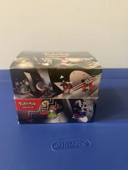 Unova Mini Tin Display Factory Sealed Pokemon TCG Black Bolt White Flare - Image 1