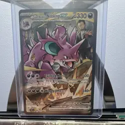 Team Rocket's Nidoking ex Destined Rivals Full Art. Possible 9.5 to 10🚨🚨🎉!! - Image 1