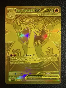 Pokemon TCG GOLD Mega Charizard X EX 130/094 Phantasmal Flames - Image 1