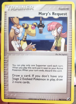 Mary's Request - 86/115 - 2005 Unseen Forces Set - Near Mint Pokemon Card - Image 1